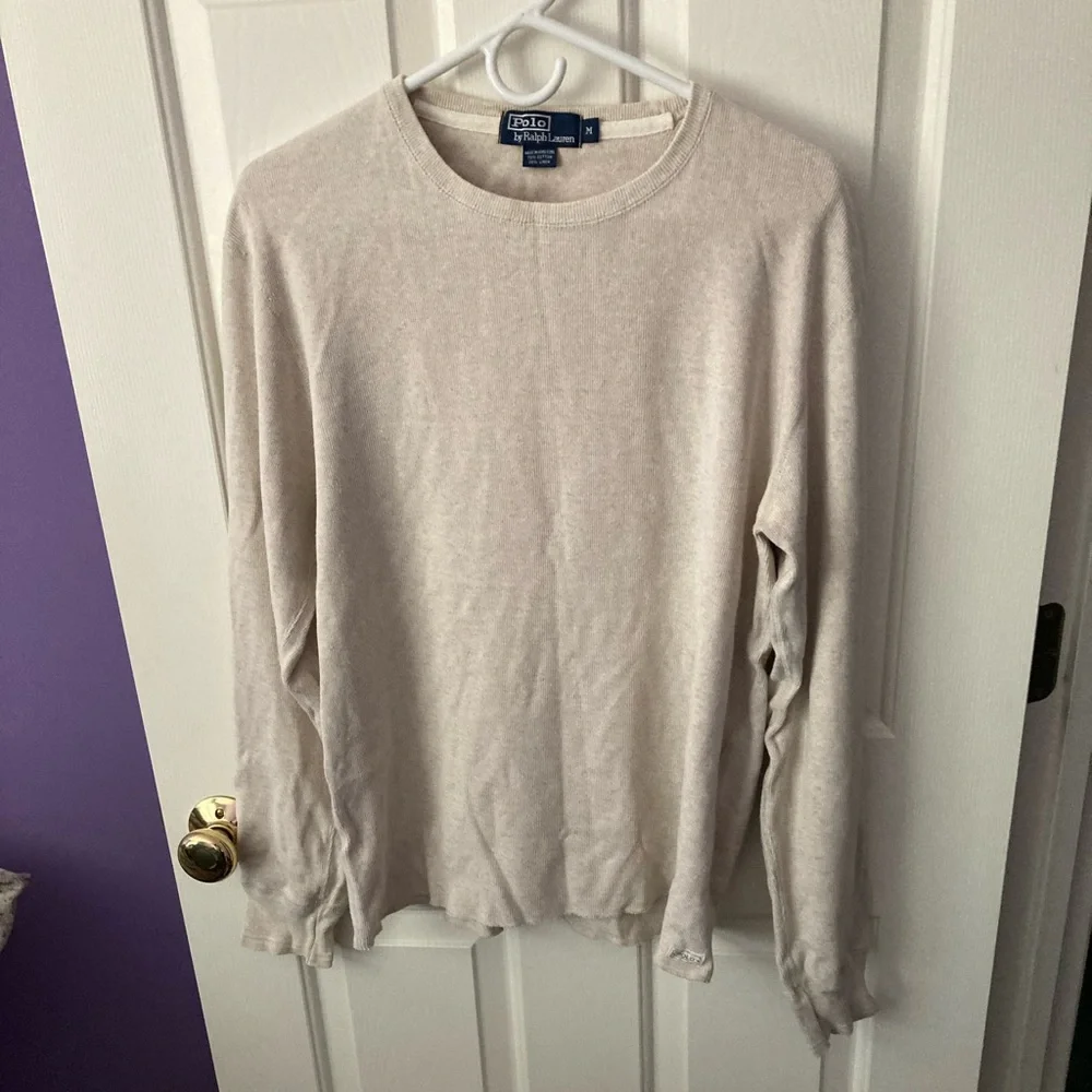 Men’s Polo by Ralph Lauren crewneck long sleeve shirt. Size: M - Picture 1 of 6